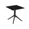 Eettafel Home ESPRIT Zwart Metaal Polypropyleen 70 x 70 x 75 cm