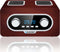 Blaupunkt PP5.2BR - Draagbare speler - FM-radio met 60 zenders - USB/AUX - Bruin