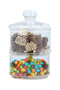 Bonbonnière/snoeppot - glas - 2 lagen - Ø16 cm - met deksel