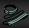 NS Novelties - Glo Collar And Leash - Bondage / SM Collar and leash Glow in the dark