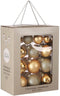 Mica Decorations Kerstballen Set - 26 Stuks - Ø7 cm - Glas - Goud