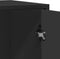 vidaXL - Dressoir - 62x35x76 - cm - bewerkt - hout - zwart