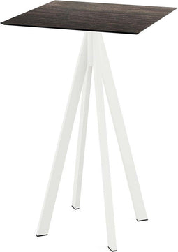 Infinity Statafel Wit Frame + Riverwashed Wood HPL 70x70 cm - Essentials 120051477