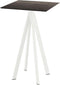 Infinity Statafel Wit Frame + Riverwashed Wood HPL 70x70 cm - Essentials 120051477