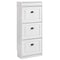SoBuy FSR94-WG - Schoenenkast - 3 kleppen 12 paar - Wit