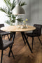 Light & Living Eettafel Magnifera - Hout/Zwart - Ø120cm - Modern,Landelijk