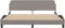 vidaXL - Bedframe - zonder - matras - stof - taupe - 180x200 - cm