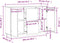 vidaXL - Dressoir - 110x34x75 - cm - massief - grenenhout