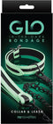 NS Novelties - Glo Collar And Leash - Bondage / SM Collar and leash Glow in the dark