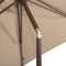 4 Seasons Azzurro stokparasol Ø300 cm beach solefin - Wenge frame