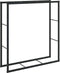 vidaXL - Haardhoutrek - 110x30x116 - cm - staal - zwart
