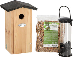 Koolmeespakket - Vogelhuis en Vogelvoeding - Tuinaccessoires