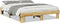 vidaXL - Bedframe - zonder - matras - 140x200 - cm - massief - hout - eiken