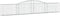 vidaXL - Schanskorven - 10 - st - gewelfd - 400x30x60/80 - cm - ijzer