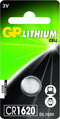 GP CR1620 - Knoopcel batterij - Lithium - 16mm x 2mm