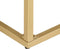 vidaXL - Wandtafel - 90x30x75 - cm - massief - mangohout - goudkleurig