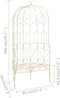 vidaXL - Tuinbank - 95 - cm - ijzer - antiekwit