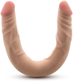 Dr. Skin Plus 14” Buigzame Dubbele Dildo Beige