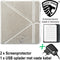 Origami Sleepcover Geschikt voor Kobo Libra H2O Hoes Grijs + Screenprotector + Oplader * - ereader hoesje - cover