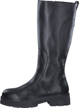 MARCO TOZZI 2/25613-41 - Dames Overknee Laars - Vegan en FEEL ME voetbed - Zwart - Maat 40