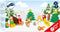 Small Foot - Houten Dieren Kerstmis in het Bos Speelset, 17dlg.