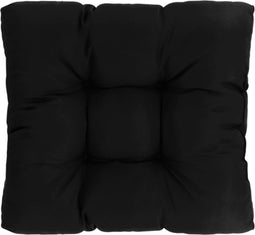 vidaXL - Palletkussen - 80x80x12 - cm - stof - zwart