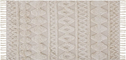 DIDIM - Laagpolig vloerkleed - Beige - 80 x 150 cm - Katoen