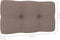 vidaXL Bankkussen pallet 70x40x10 cm taupe
