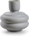 Eco vaas 'parts' mat grijs h19 d18 cm