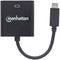 Manhattan 151771 - USB-C naar VGA Adapter - Plug & Play - Zwart
