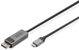 Digitus DB-300334-010-S - USB-C naar DisplayPort Adapter - 8K ondersteuning - Zwart