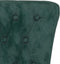 vidaXL - Stoel - hoge - rugleuning - met - knopen - fluweel - donkergroen