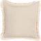 DIANTHUS - Sierkussen set van 2 - Grijs/Beige - 60 x 60 cm - Polyester