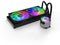 Valkyrie Jarn 280 RGB - All-in-One Processor - 280mm radiator 2x 140mm fans - Zwart