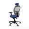 Piqueras y Crespo 2D036G2 - Bureaustoel - Verstelbare hoofdsteun - Marineblauw