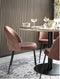House Nordic Geneve Eetkamerstoel Velvet - Roze Zwart - Set van 2