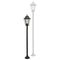 Ranex 5000.037 - Tuinpaal - Klassiek lantaarnpaal - E27 fitting - 125 cm - Weersbestendig - Aluminium Glas