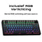 Epomaker x Aula F75 - Mechanisch Toetsenbord - 75% Indeling RGB Verlichting - Zwart/Grijs