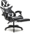 VDD Gamestoel - Uitschuifbaar - Max. 110kg - Ergonomisch - Zwart & Wit