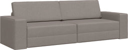 vidaXL - Vloersofa - Bed - 2-in-1 - Taupe - 245x150x60.5 - cm - Bekleding