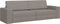 vidaXL - Vloersofa - Bed - 2-in-1 - Taupe - 245x150x60.5 - cm - Bekleding