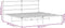 vidaXL - Bedframe - met - hoofdbord - metaal - zwart - 193x203 - cm