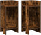 vidaXL - Bijzettafels - 2 - st - met - plank - 25,5x27x60 - cm - gerookt - eikenkleurig
