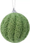 Kerstbal Foam Glitter - Mistletoe Groen