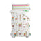 Happy Friday Duvet cover set 2 pieces Cute llamas 155x220 cm (Single) Multicolor