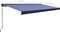 vidaXL - Luifel - handmatig - 500x300 cm - blauw en wit