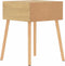 vidaXL - Nachtkastjes - 2 - st - 40x40x56 - cm - bewerkt - hout - sonoma - eikenkleurig