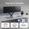 Skoov Dual Monitorarm - Gasveer - 13-32 Inch - 2 schermen - Kabelbeheer