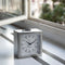 LEFF amsterdam - Block - Alarm - Staal/Wit - Design - Staande Klok