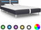 vidaXL - Bedframe - met - LED - kunstleer - zwart - 140x200 - cm